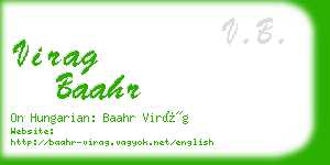 virag baahr business card